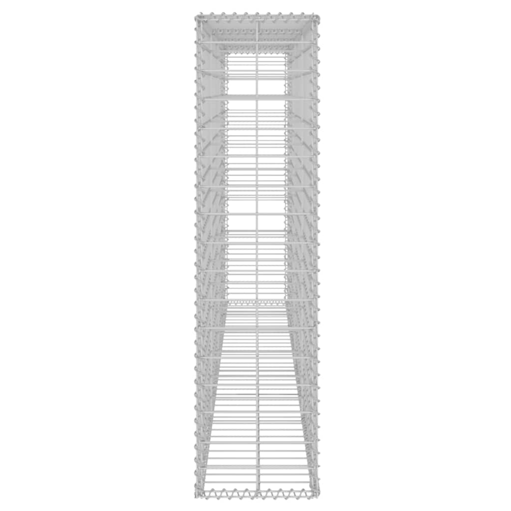 vidaXL Mur de gabion avec couvercle Acier galvanisé 200×20×85 cm