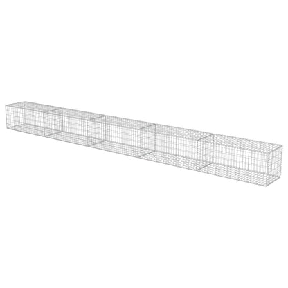 vidaXL Mur de gabions avec couvercle Acier galvanisé 600×50×50 cm
