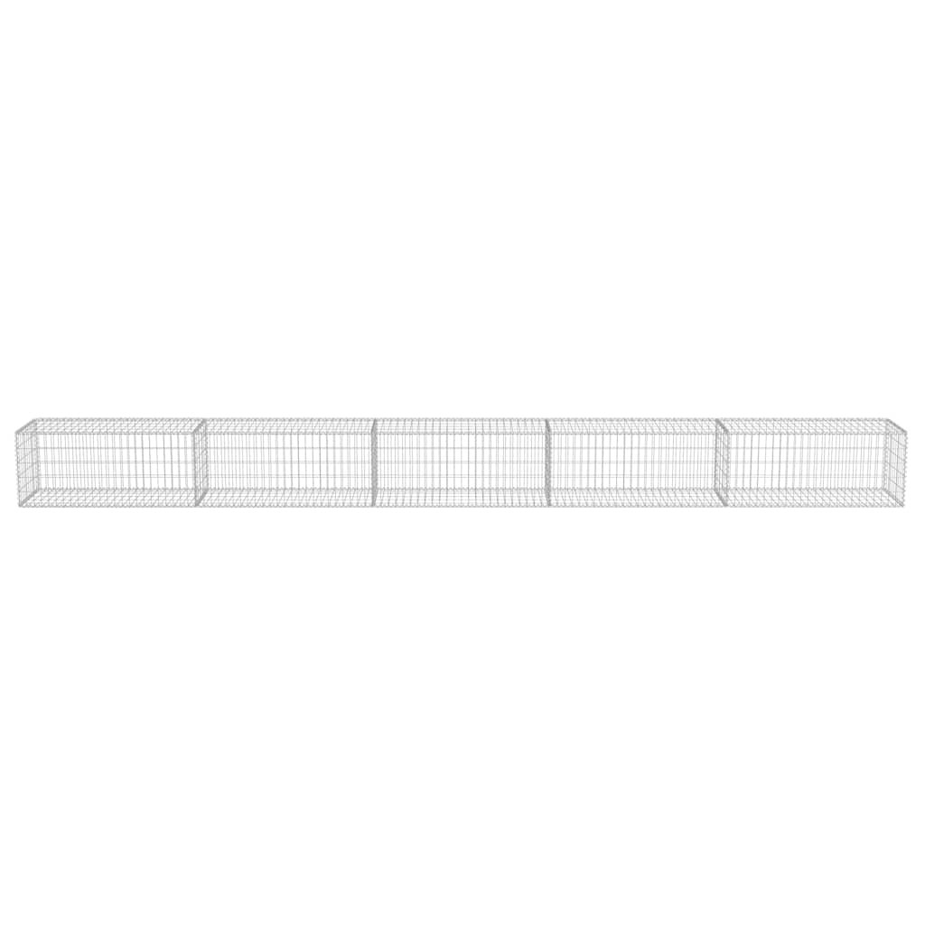 vidaXL Mur de gabions avec couvercle Acier galvanisé 600×50×50 cm