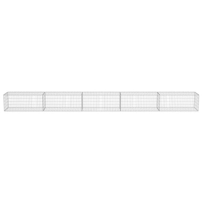 vidaXL Mur de gabions avec couvercle Acier galvanisé 600×50×50 cm