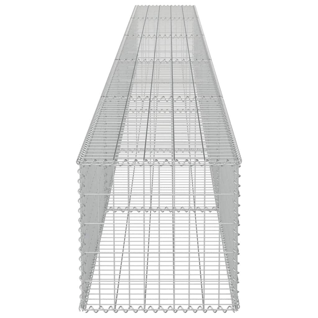 vidaXL Mur de gabions avec couvercle Acier galvanisé 600×50×50 cm