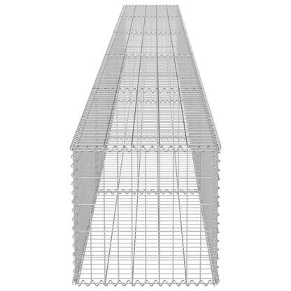 vidaXL Mur de gabions avec couvercle Acier galvanisé 600×50×50 cm