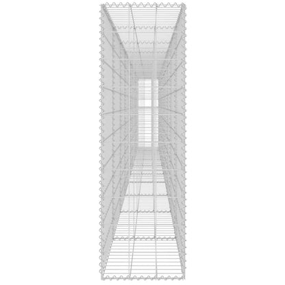 vidaXL Mur de gabions avec couvercle Acier galvanisé 600×30×100 cm