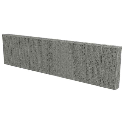 vidaXL Mur de gabions avec couvercle Acier galvanisé 600×30×150 cm