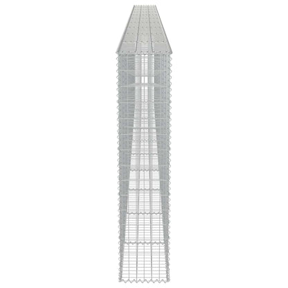 vidaXL Mur de gabions avec couvercle Acier galvanisé 600×30×150 cm
