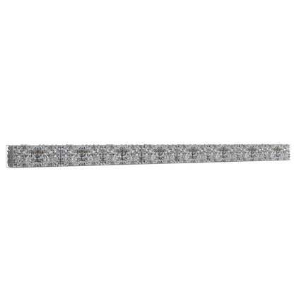 vidaXL Mur gabion avec couvercle Acier galvanisé 900×50×50 cm