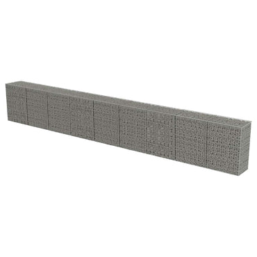 vidaXL Mur de gabions avec couvercle Acier galvanisé 900×50×100 cm