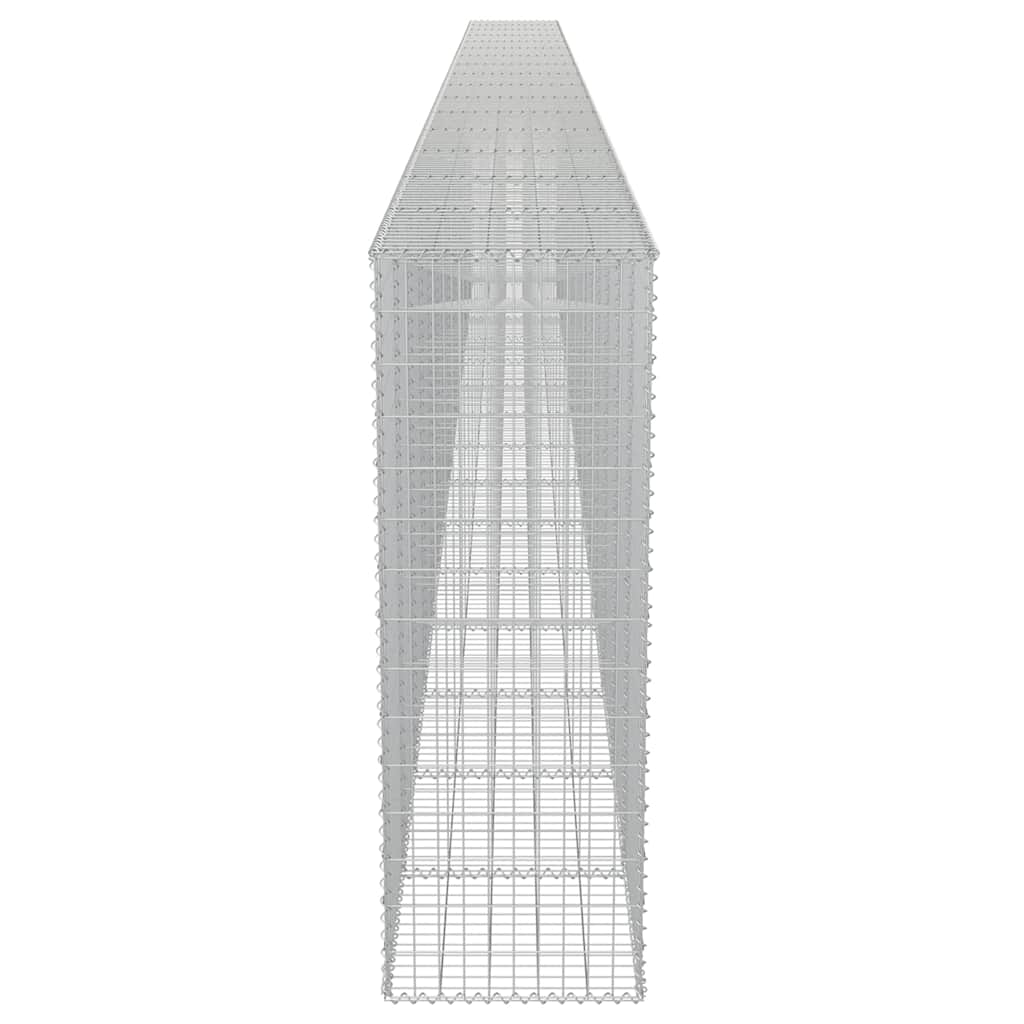 vidaXL Mur de gabions avec couvercle en acier galvanisé 900 x 50 x 150 cm