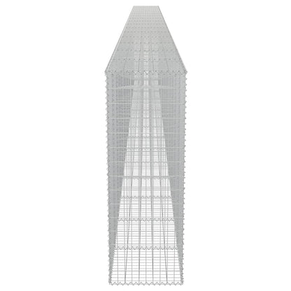 vidaXL Mur de gabions avec couvercle en acier galvanisé 900 x 50 x 150 cm