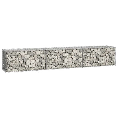 vidaXL Mur de gabions avec couvercle 300x50x50 cm Acier galvanisé