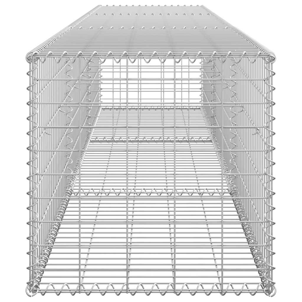 vidaXL Mur de gabions avec couvercle 300x50x50 cm Acier galvanisé