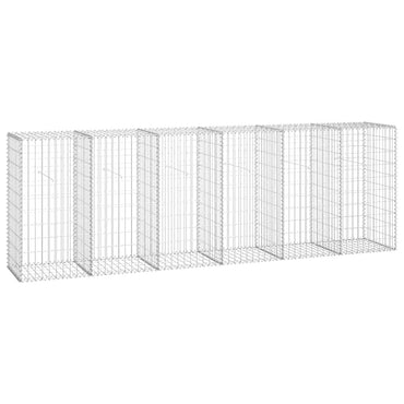 vidaXL Mur de gabions avec couvercle Acier galvanisé 300×50×100 cm