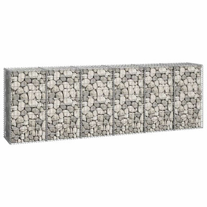 vidaXL Mur de gabions avec couvercle Acier galvanisé 300×50×100 cm