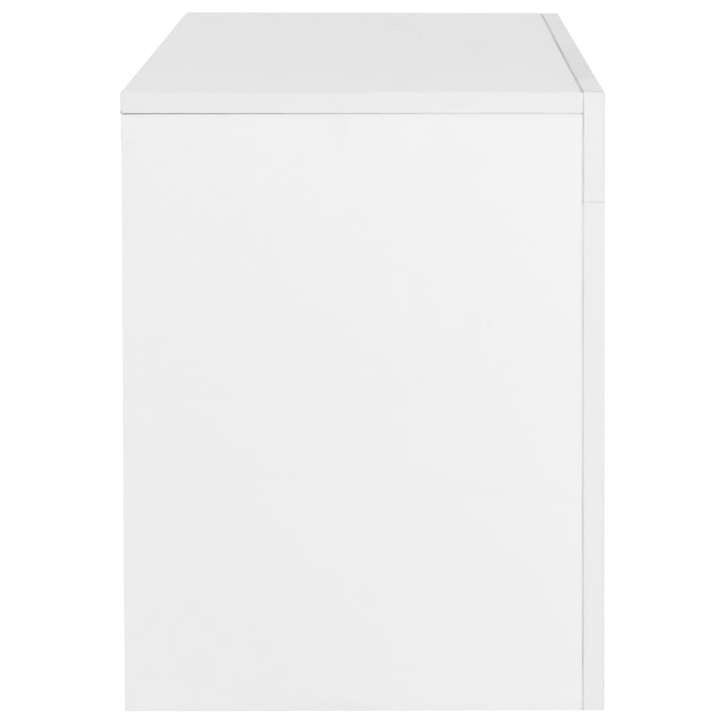vidaXL Meuble TV avec lumières LED Blanc brillant 130x35x45 cm