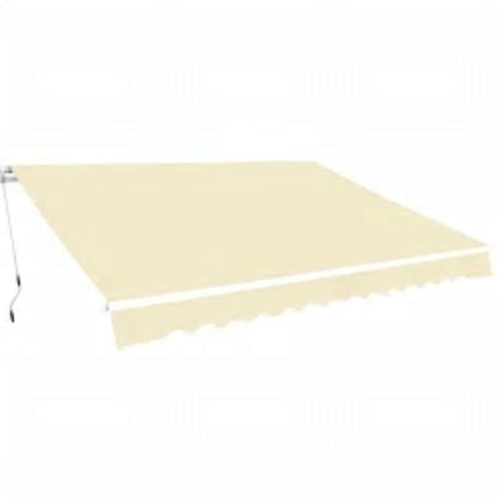 vidaXL Gelenkarmmarkise 600 cm Cremeweiß
