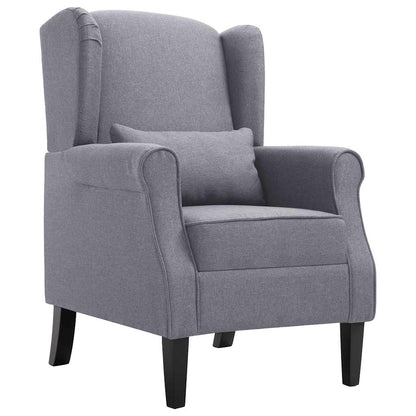vidaXL Sessel Dunkelgrau Stoff