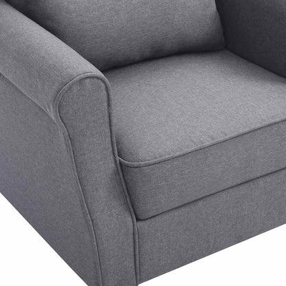 vidaXL Sessel Dunkelgrau Stoff
