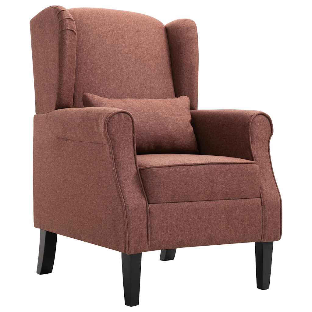 vidaXL Sessel Braun Stoff