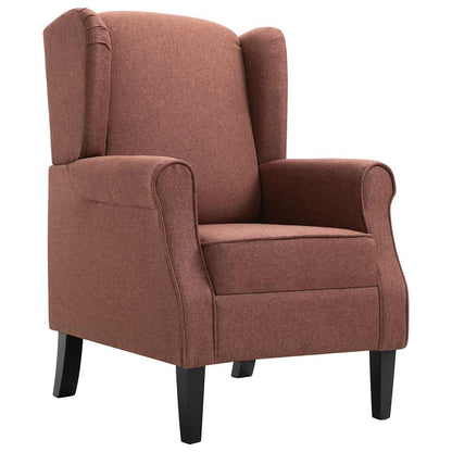 vidaXL Sessel Braun Stoff