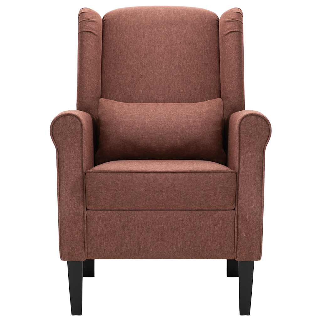 vidaXL Sessel Braun Stoff