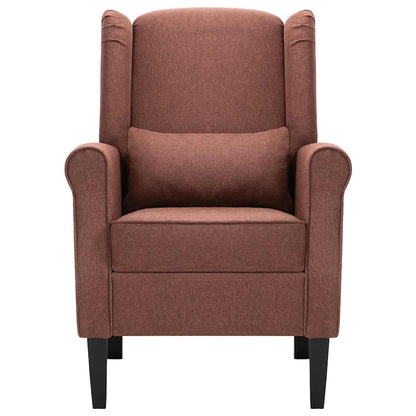 vidaXL Sessel Braun Stoff
