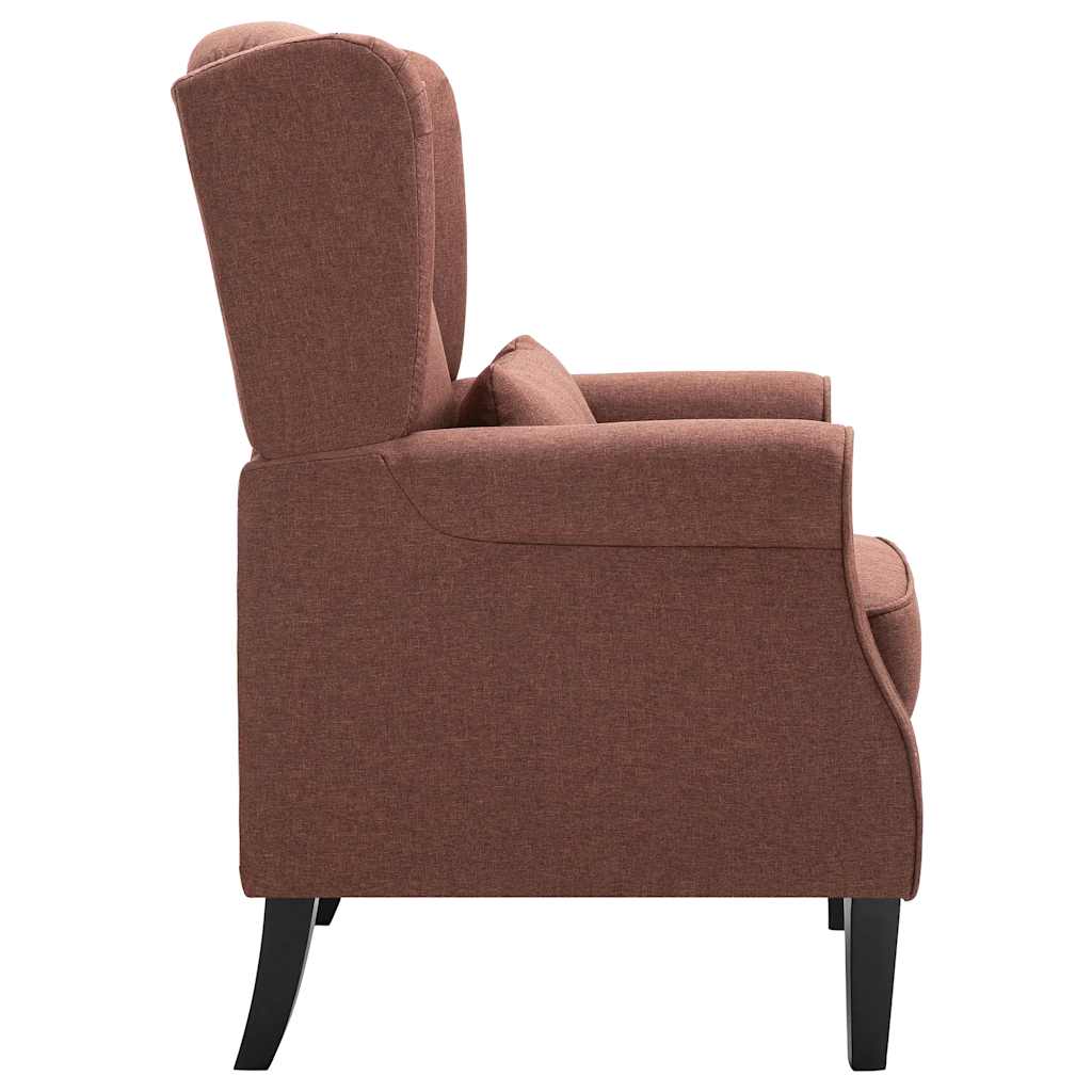 vidaXL Sessel Braun Stoff