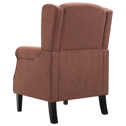 vidaXL Sessel Braun Stoff