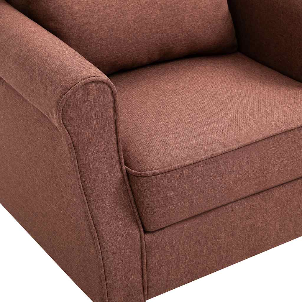 vidaXL Sessel Braun Stoff