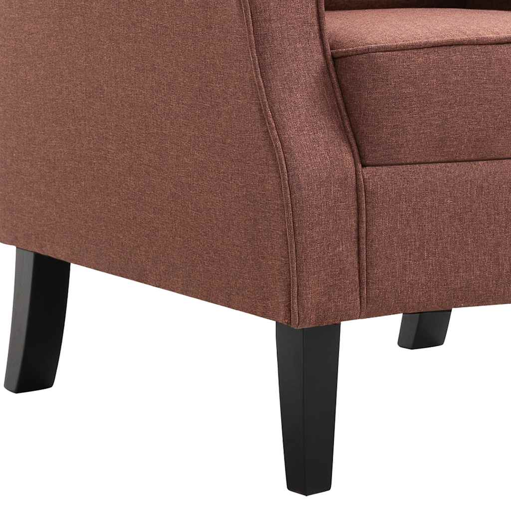 vidaXL Sessel Braun Stoff