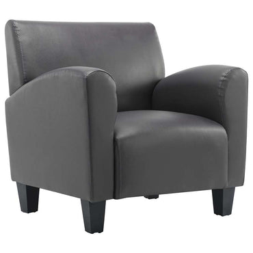 vidaXL Sessel Grau Kunstleder