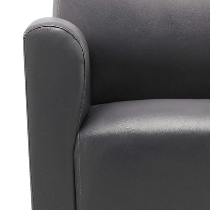 vidaXL Sessel Grau Kunstleder
