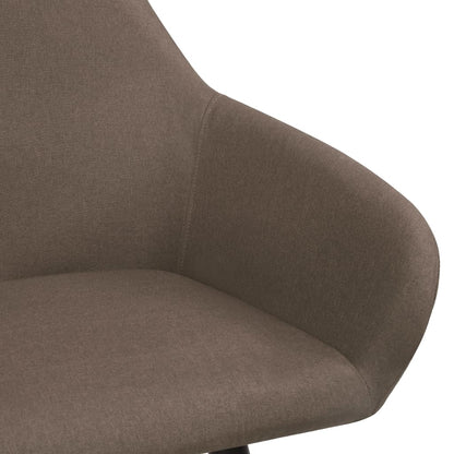 vidaXL Esszimmerstühle 2 Stk. Braun Stoff