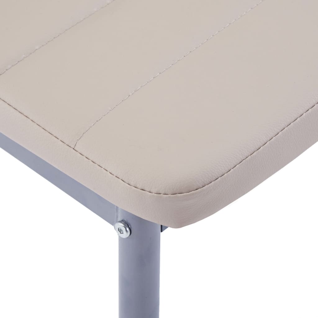 vidaXL 5-tlg. Essgruppe Cappuccino-Braun