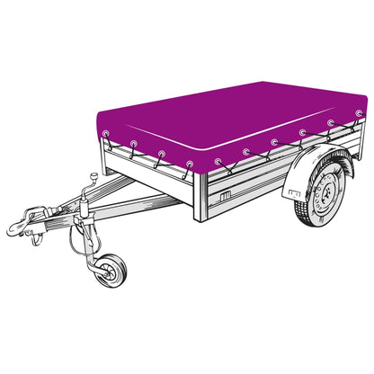 Anhängernetz HDPE 2x3,5 m Schwarz