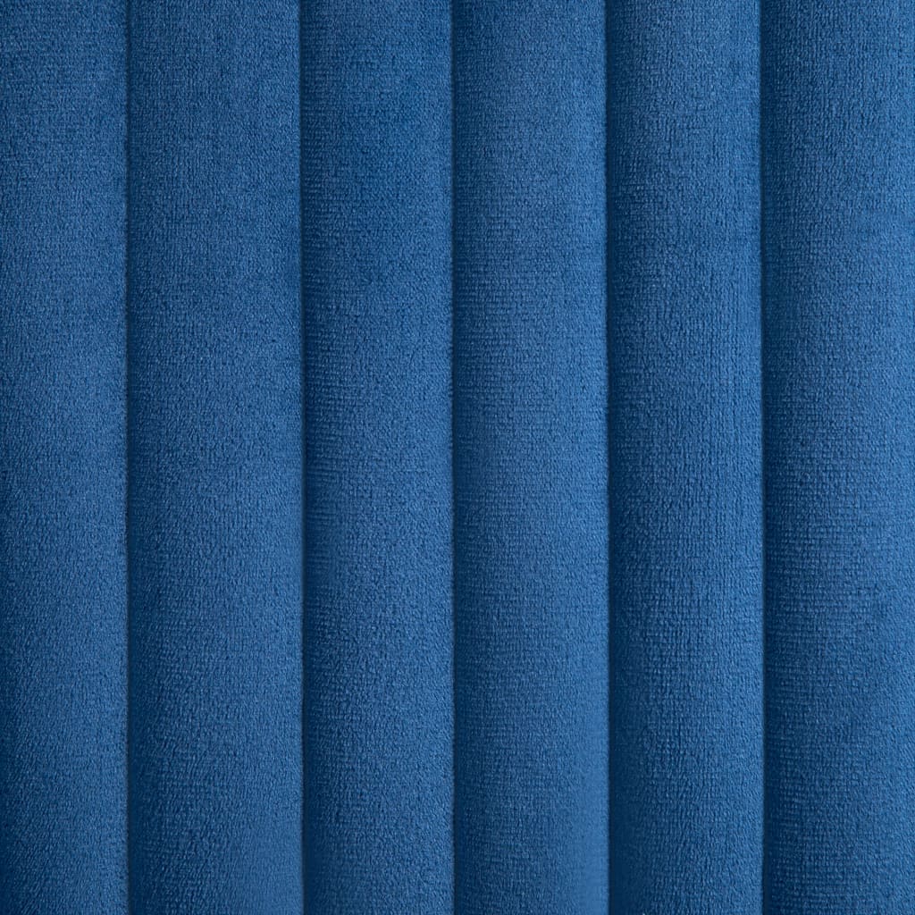 vidaXL Chaises de salle à manger 2 pcs Velours bleu