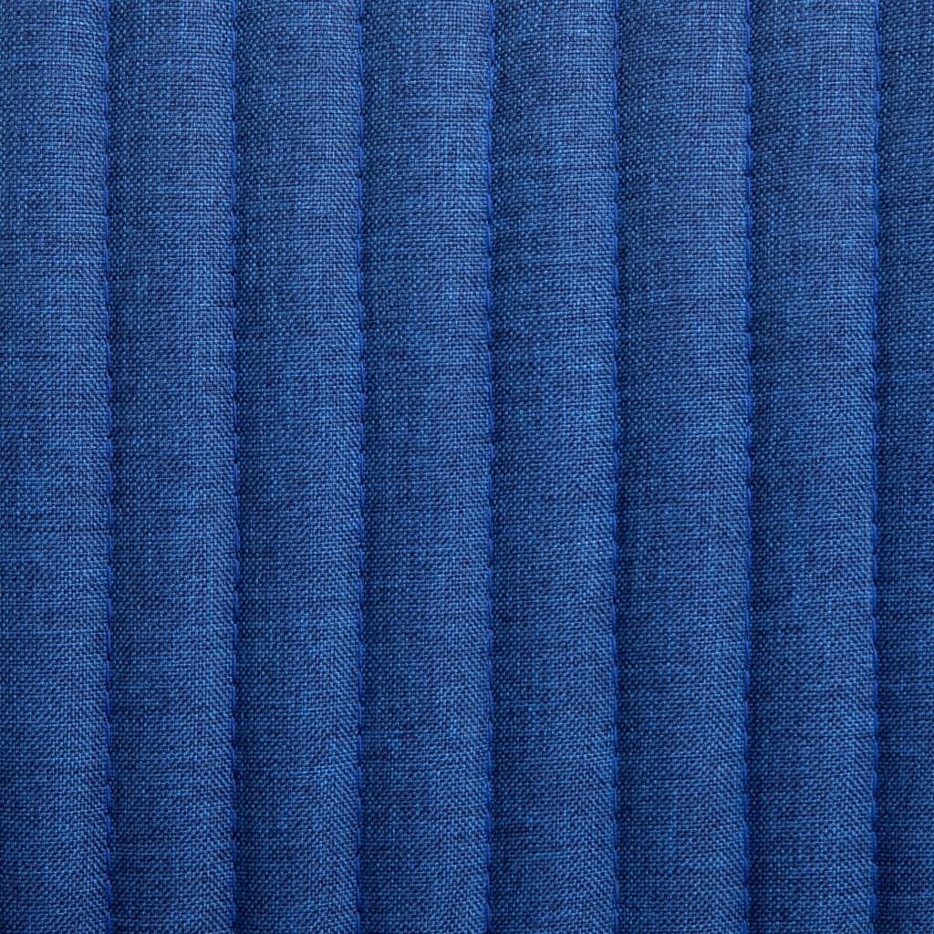 vidaXL Esszimmerstühle 2 Stk. Blau Stoff