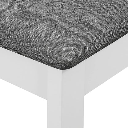 vidaXL 5-tlg. Essgruppe MDF Weiß