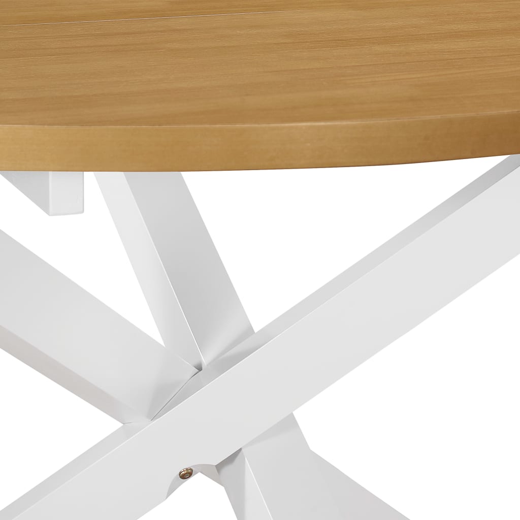 vidaXL 5-tlg. Essgruppe MDF Weiß