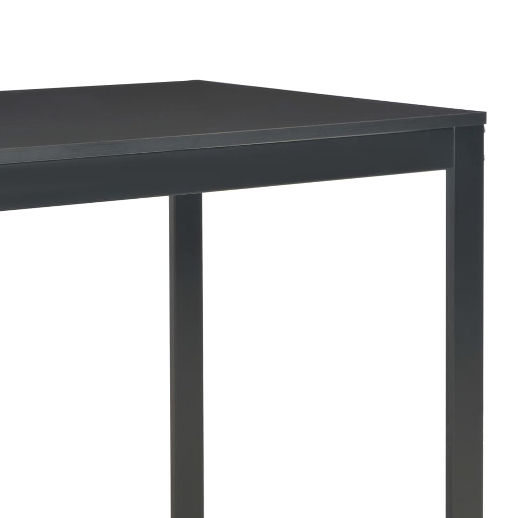 vidaXL Computertisch Schwarz 120x60x70 cm
