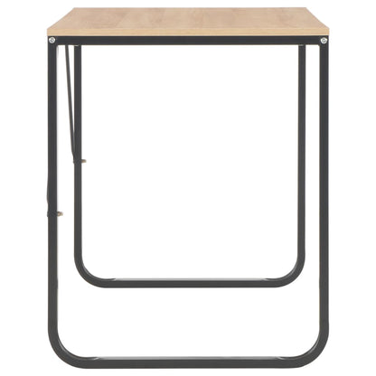 vidaXL Computertisch Schwarz und Eiche 120x60x73 cm
