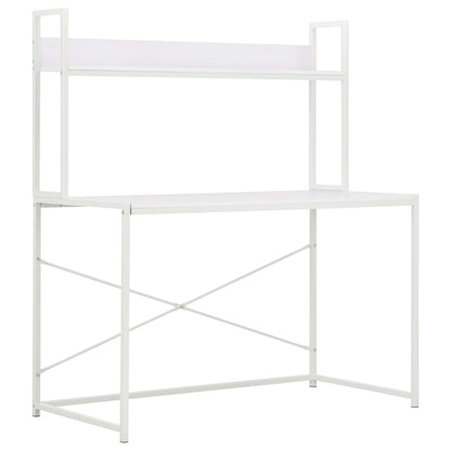 vidaXL Computertisch Weiß 120x60x138 cm