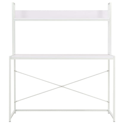 vidaXL Computertisch Weiß 120x60x138 cm