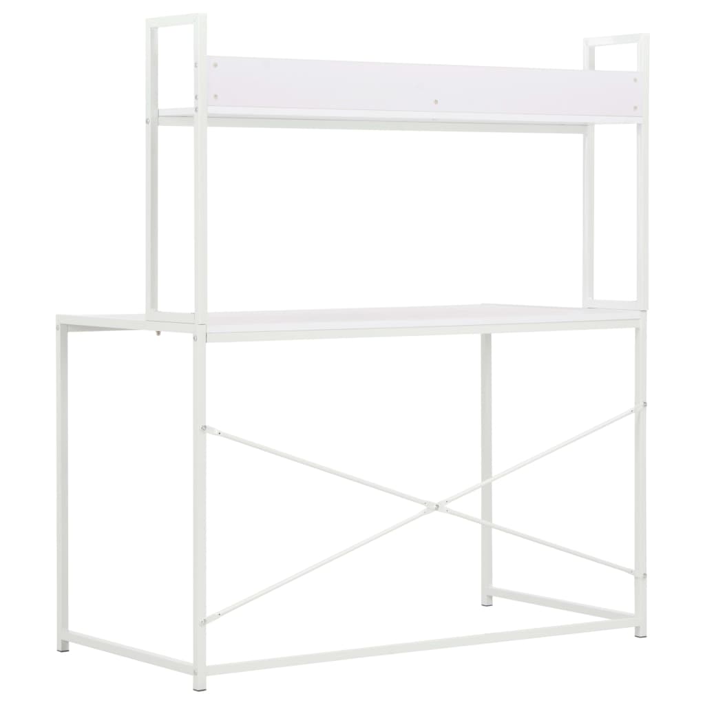 vidaXL Computertisch Weiß 120x60x138 cm