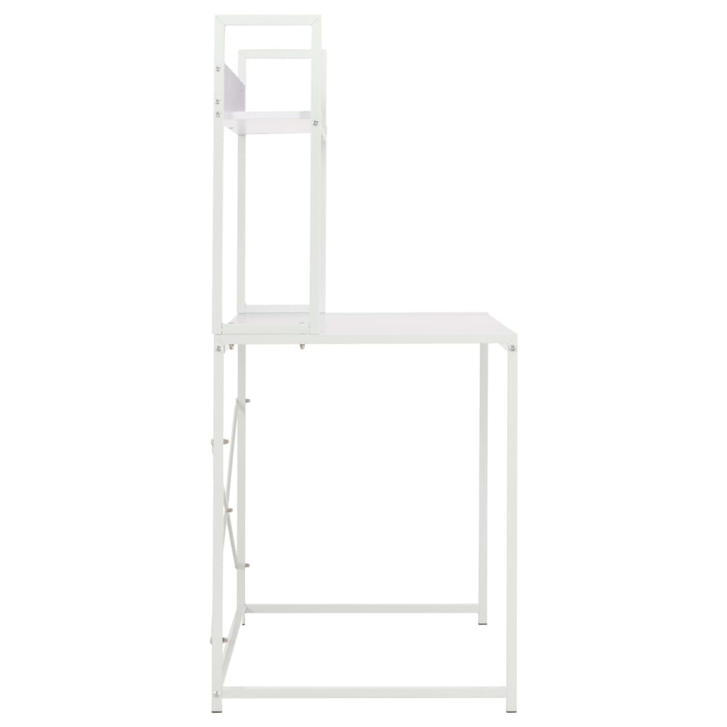 vidaXL Computertisch Weiß 120x60x138 cm
