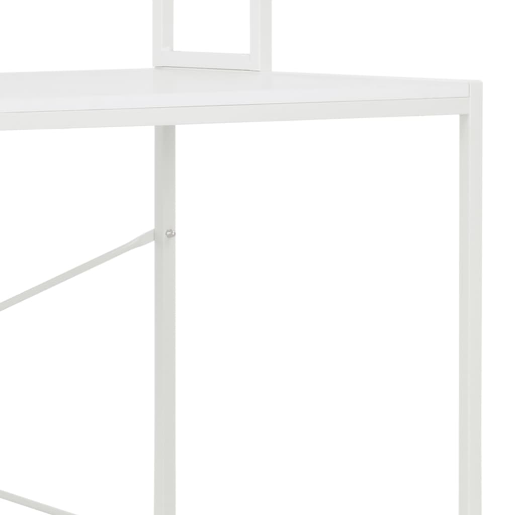 vidaXL Computertisch Weiß 120x60x138 cm