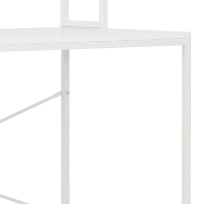 vidaXL Computertisch Weiß 120x60x138 cm