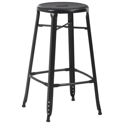 vidaXL 3-teiliges Bar-Set Stahl Schwarz