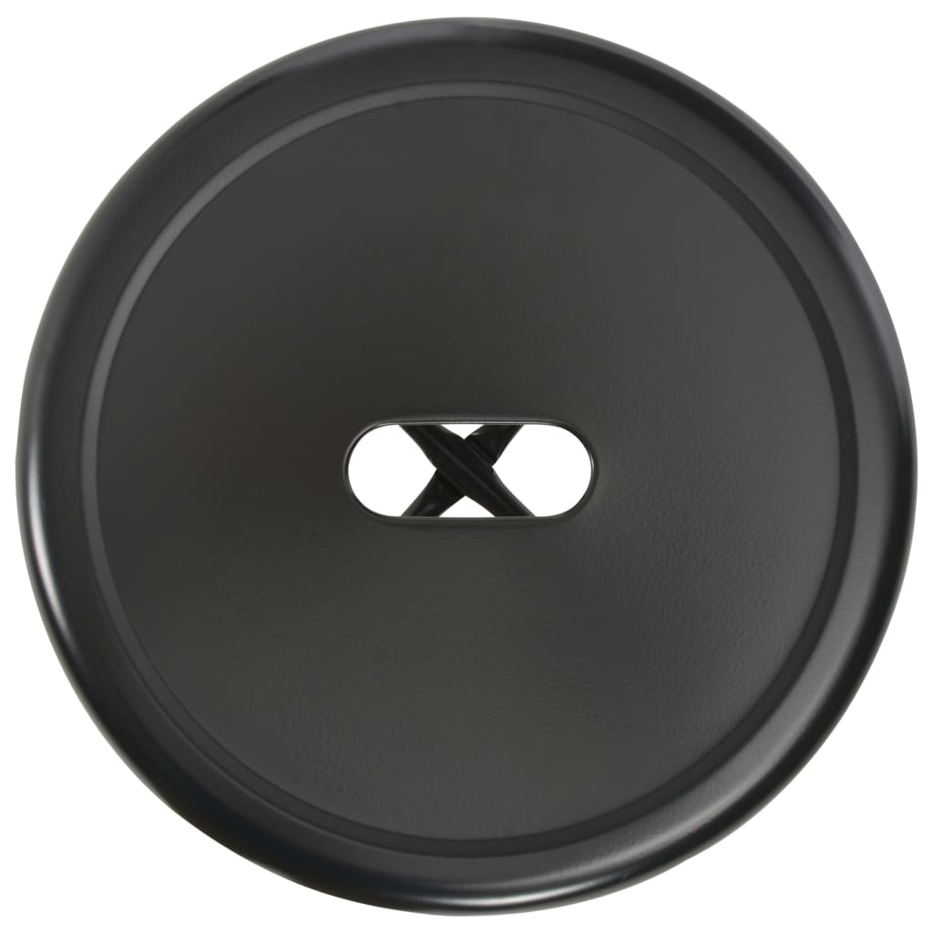 vidaXL 3-teiliges Bar-Set Stahl Schwarz