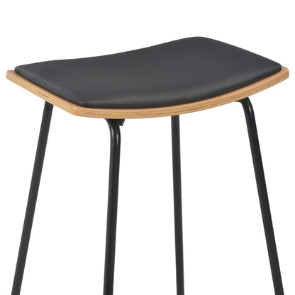 vidaXL 3-teiliges Bar-Set Stahl Schwarz