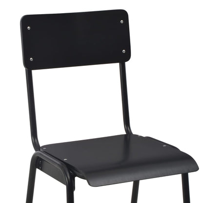 vidaXL 3-teiliges Bar-Set Stahl Schwarz